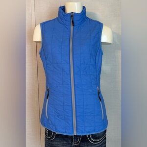 Women’s XS Cutter & Buck Blue Quilted Zip-Up Vest (Damaged)